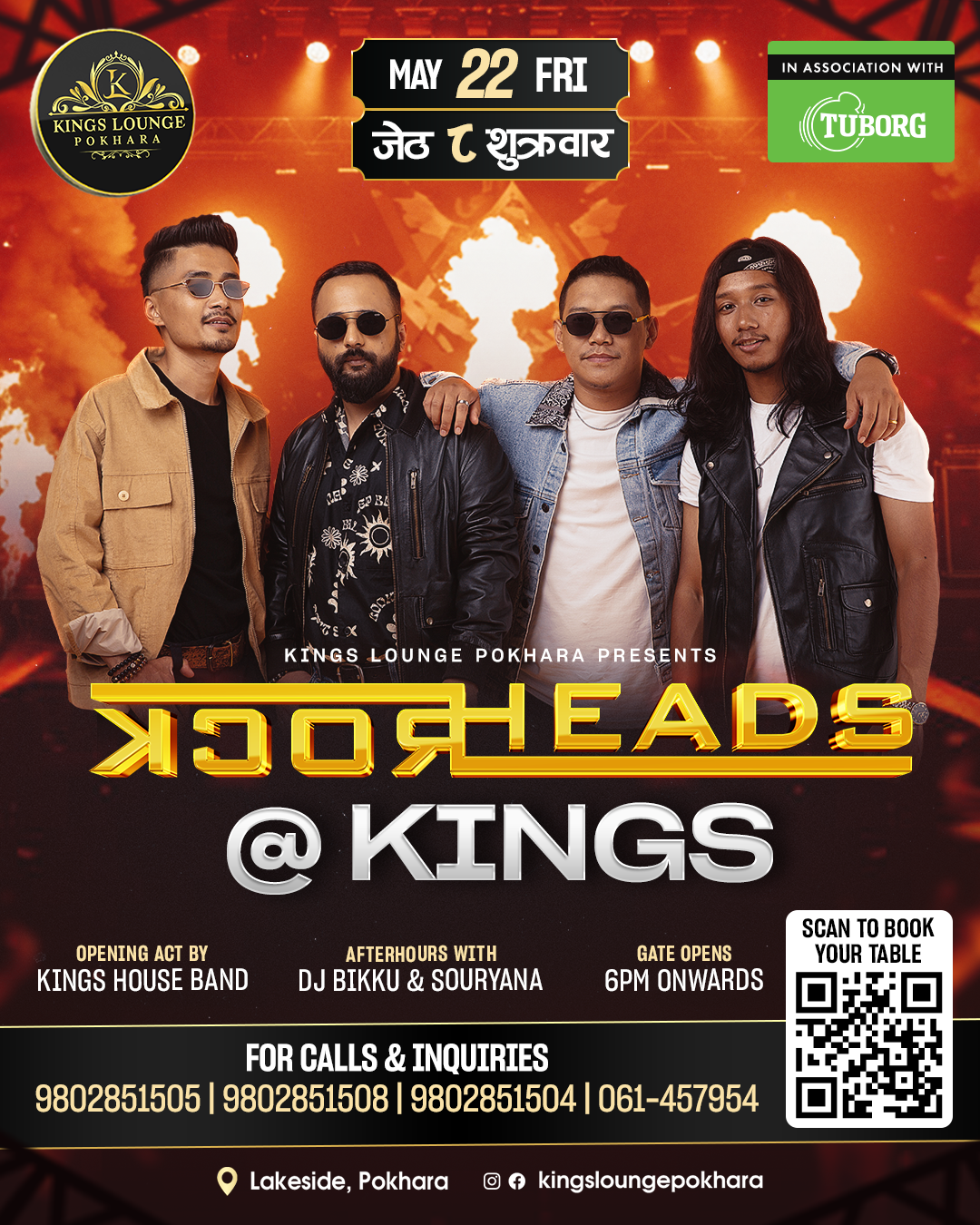 Valentine’s @ Kings – Sabin Rai & The Pharaoh