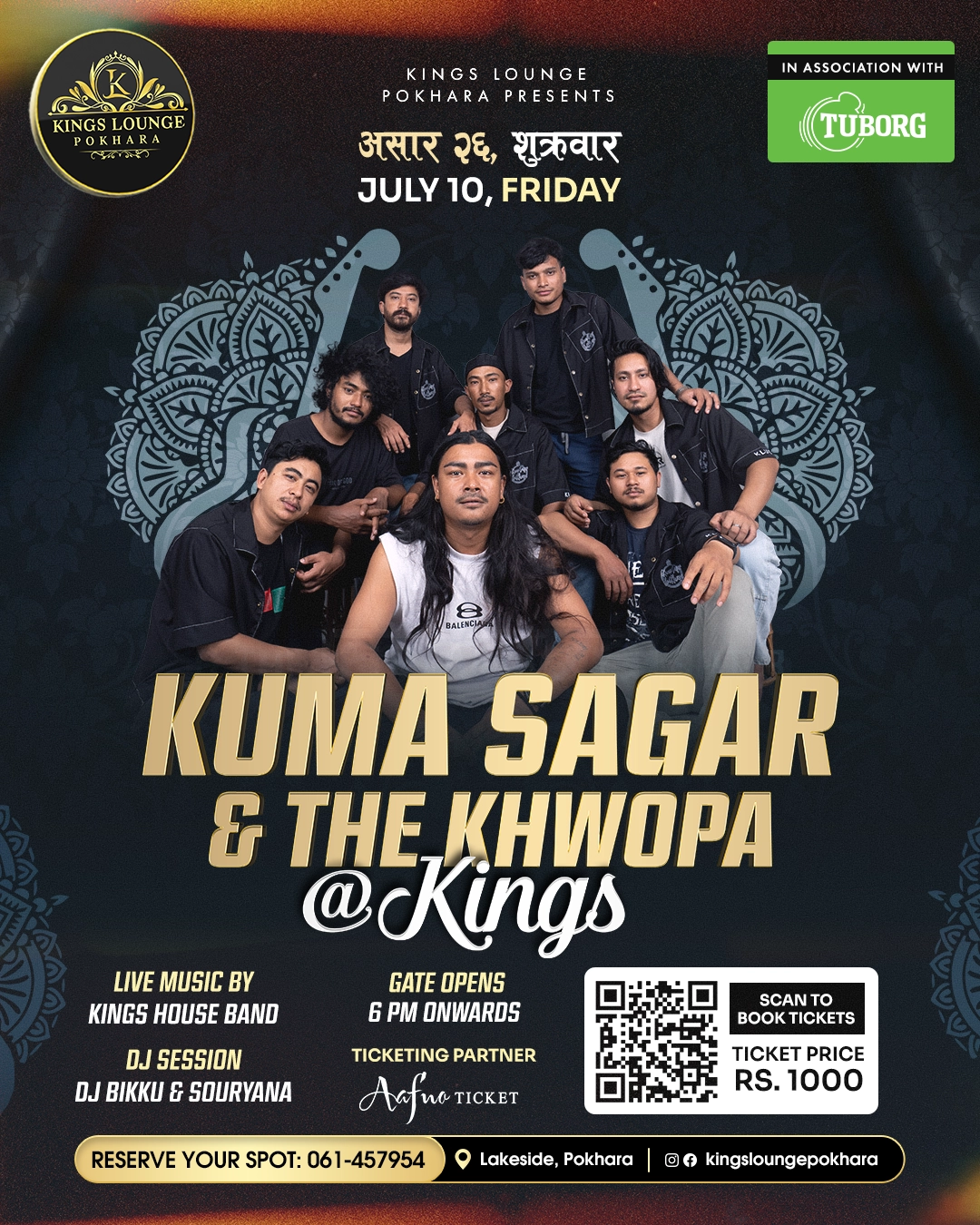 Valentine’s @ Kings – Sabin Rai & The Pharaoh